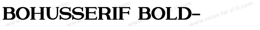 BohusSerif Bold字体转换